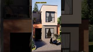 modern minimalis di lahan 6x15 #rumah #shortsviral