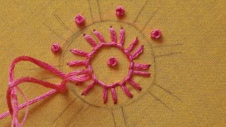 Blanket Stitch Design// Hand embroidery designs for beginners