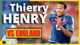 Thierry HENRY (France) vs England 2000 - Skills, Highligths and Speed