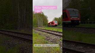 Der RE6 nach Neuruppin West mit der BR 648 am Neuruppiner Seedamm | ÖPNVinBB | #shorts