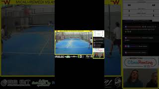 MICALI SHOW! Serie B Tribiano vs Anzio #padel #tricks #shorts