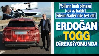 Erdoğan'ın TOGG testinden yeni görüntüler