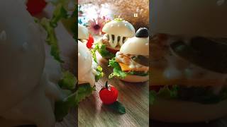 Mini Boiled Egg Burger🍔 Recipe by #FoodBox.#Shorts #Viral #YouTube #Food #Cooking #TrendingShorts