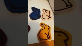 Hippity hoppy bunny tail embroidering bunnies for Easter #embroidery #janome #janome #janome500e