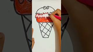 how to draw icecream easy #drawing #viral #easydrawing #youtubeshorts