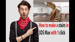 How to make all stairs models in 3dsmax only with 1 click. Artakan  script