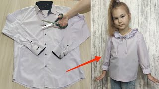 Только посмотрите на эту интересную переделку старой рубашки/DIY Recycling a Shirt