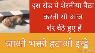 कभी इस रोड पर शाहीन बाग की शेरनीया बैठा करती थी आज यहा शेर बैठे हुआ है सरिता विहार शाहीन बाग हाईवे #