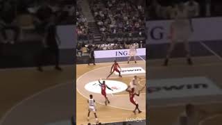 DENNIS SCHRODER TROLLS DILLON BROOKS AFTER DROPPING HIM TO THE FLOOR - GERMANY VS CANADA #shorts