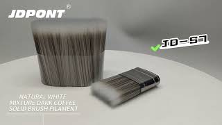 WHITE MIXTURE COFFEE COLOR PAINT BRUSH BRISTLES FILAMENT