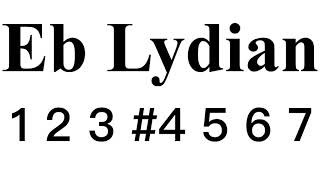 Eb Lydian mode backing track #LBT03Eb