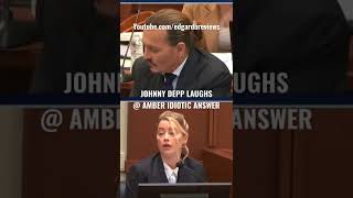 Johnny Depp Laughs @ Amber Heard's Stupid Answer 🤣🤣🤣🤣🤡🤡🤡