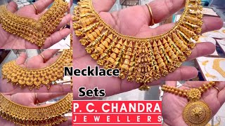 @pcchandrajewellers 2024 Necklace Set Designs with Price/Gold Necklace Designs/Bengaluru/Deeya