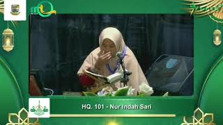 HQ. 101 Nur Indah Sari || 1 Juz Maat Tilawah || STQH Nasional 2023 Jambi