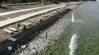 Clean beaches of Antalya, Turkey.