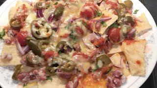 మెక్సికన్ చీజ్ నాచోస్ ll Yummy Mexican Nachos with cheese topping