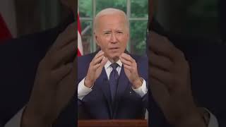 Joe Biden addresses America about his departure from the presidential race.