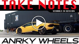 CLASS IS IN SESSION - Please take notes! ANRKY Wheels Matte Yellow Lamborghini Huracan Perfomante