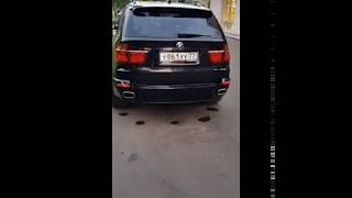 Установка насадок глушителя BMW X5