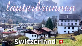 Lauterbrunnen Switzerland, Morning Walk in Swiss Village!