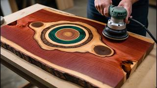 Amazing Skills Of 70-Year-Old Carpenter with Small Tree Trunk:The Most Amazing & Unique Coffee Table