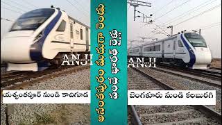 Two Vande Bharat Trains are Running Via Anantapur