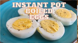 INSTANT POT BOILED EGGS | PERFECT NO CRACK EASY PEEL EVERY TIME