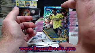 6 Boxes 2021/22 Topps Chrome UEFA Champions League for groupbreakchecklists.com