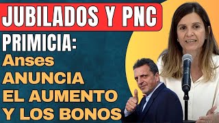 PRIMICIA de Anses: 💥 ANUNCIO DEL AUMENTO Y BONO EN DICIEMBRE 2023