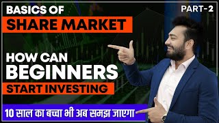 Share Market Basics For Beginners - 2 | How To Start Investing In Stock Market? | Hindi