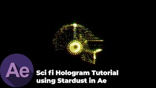 How to create Sci fi Hologram in After effects using Stardust | Tutorial