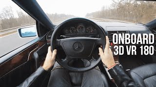 3D POV VR 180 | Mercedes Benz S500 C140 3D | Onboard drive