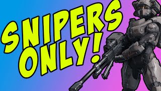 SNIPERS ONLY! Halo 5 Guardians Gameplay (1080p/60fps)