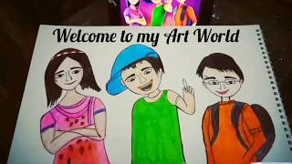 How To Draw✍️3 Bahadur Pakistani 3D Animated Movie "Step by Step Tutorial Pencil Drawing Sketch 🎨