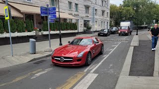 The best cars in Moscow in August (part 26) Maserati MC20 Mansory, Mercedes-Benz SLS