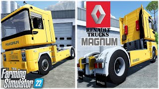 Farming Simulator 22 Mods in Action `| Renault Magnum 390 Semi Truck & TLX X52 Enclosed Trailer