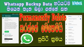 How To See Whatsapp Backup Data & Permanently Deleted In Google Drive In Sinhala 2021 | Sri Network