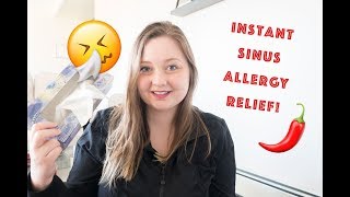 3 Simple Home Remedies for INSTANT Sinus Allergy Relief