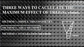 Three ways to calculate the effect of tree(s) ytmax-Method 2