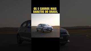 Os 5 carros mais baratos do Brasil em 2024