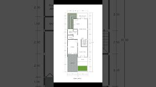 IDE DENAH RUMAH 2 LANTAI DI LAHAN 7 X 20 #architecture #denahrumah2lantai #denahrumah7x20