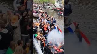 Once a year in Amsterdam | King's Day #shorts