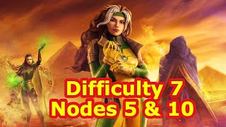 Famine Returns | Difficulty 7: Nodes 5 & 10 for Rogue Second Round | Marvel Strike Force - FTP