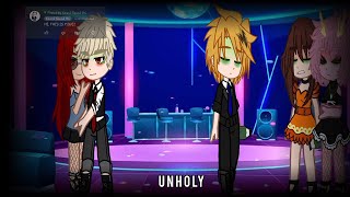 "Unholy!" {Mha/Bnha Quirkless AU} {Cheater Bakugou/Kirishima} {Female Izuku/Kirishima} {BKDk Angst}