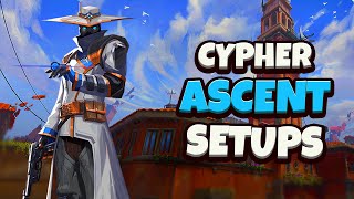 *BEST* Cypher Setups for Ascent - Valorant Tips & Tricks