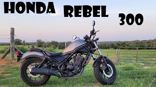 I bought my first motorcycle Honda Rebel 300