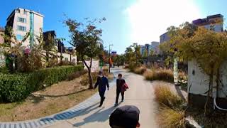 360 VR Walk With Me Seoul South Korea City Park Relaxing ASMR Walk - VR 360 Immersive Walking Oculus