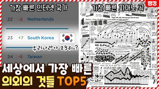 한국이 인터넷이 느린 편이라고..? 세상에서 가장 빠른 의외의 것들 TOP5