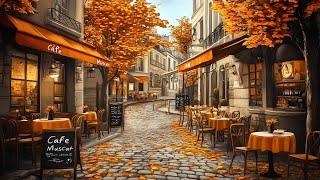 Fall Café Sanctuary 🍂☕ – Harmonious Bossa Nova Jazz for a Relaxing Outdoor Atmosphere