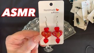 SHOWING YOU THE JEWELRY I MADE #asmrsounds #jewelry #jewelrymaking #gold #silver #earrings #asmr